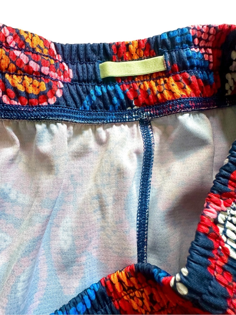 Women's Adidas Farm Rio Pacer 3-Stripes Knit Shorts in a blue floral print - Picture 11 of 16